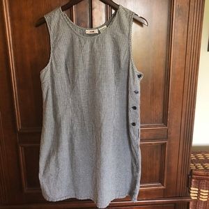 Sleeveless gingham dress